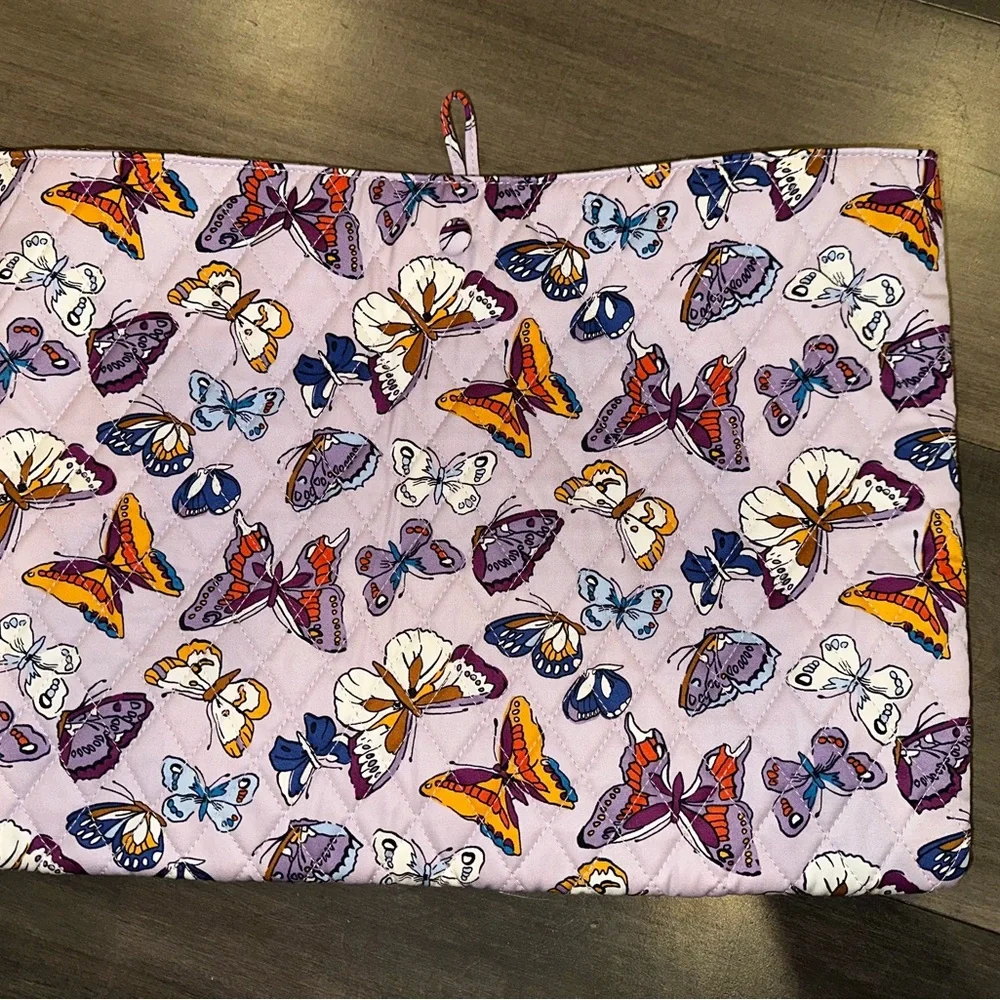 Vera Bradley Purple Butterflies Laptop Case Cover Pouch NWT